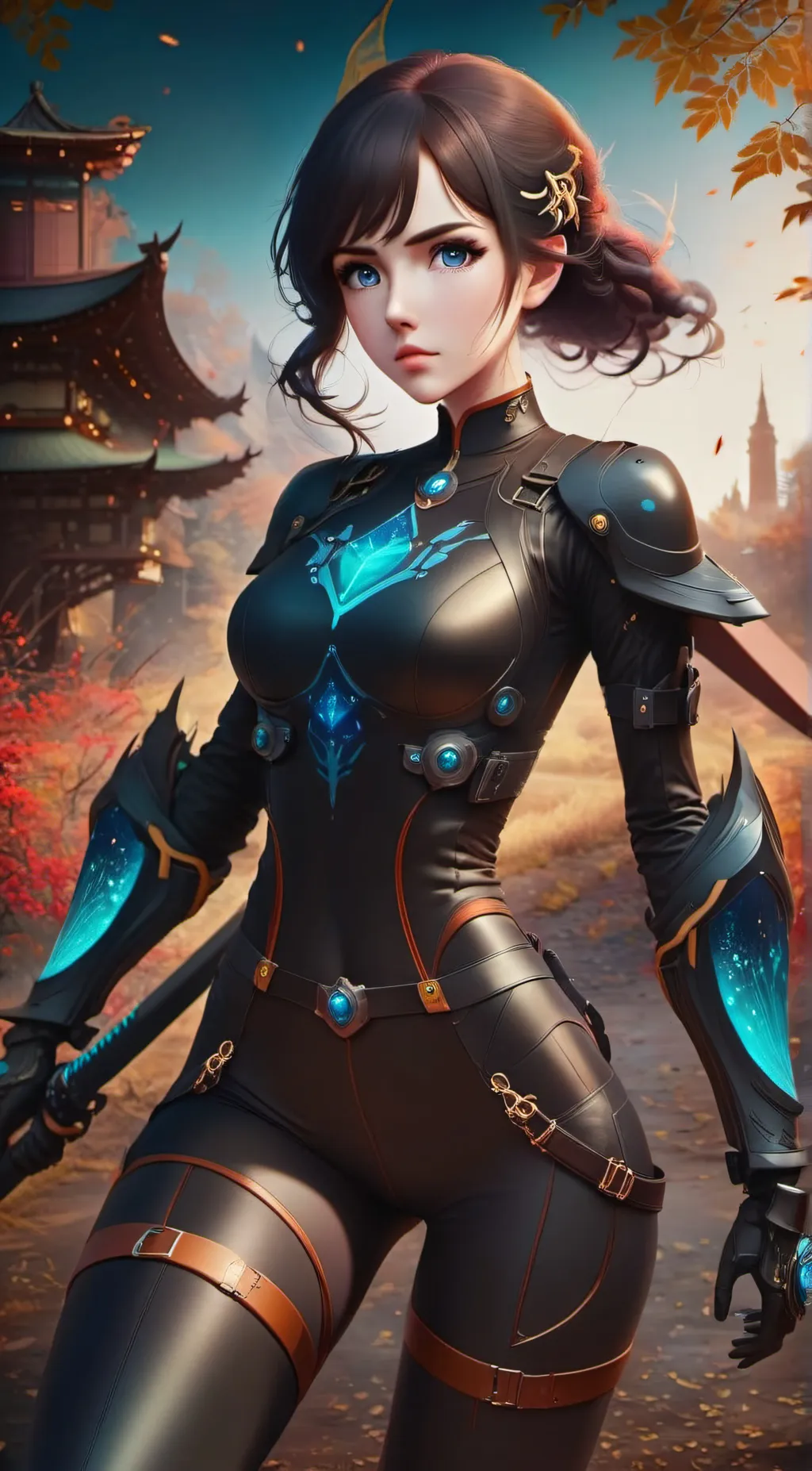ai character: Scarlet(modern) background