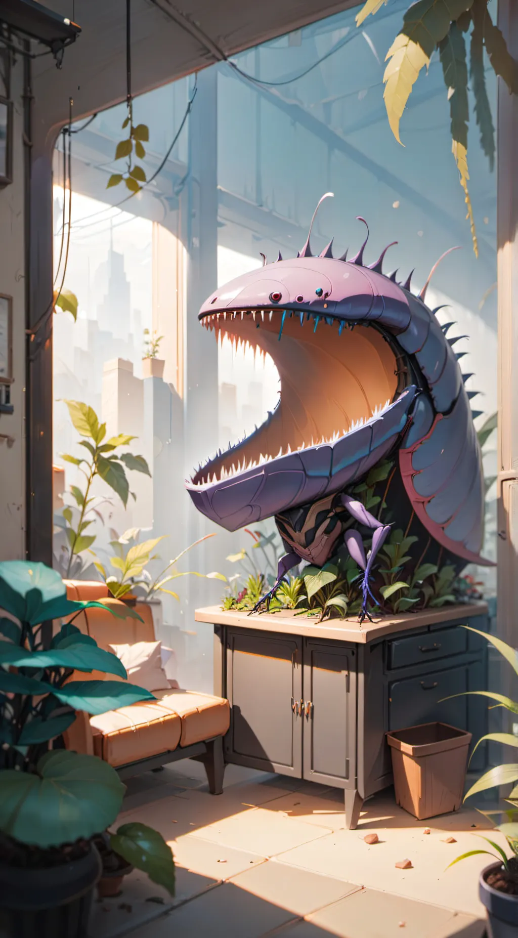 ai character: Chomper background