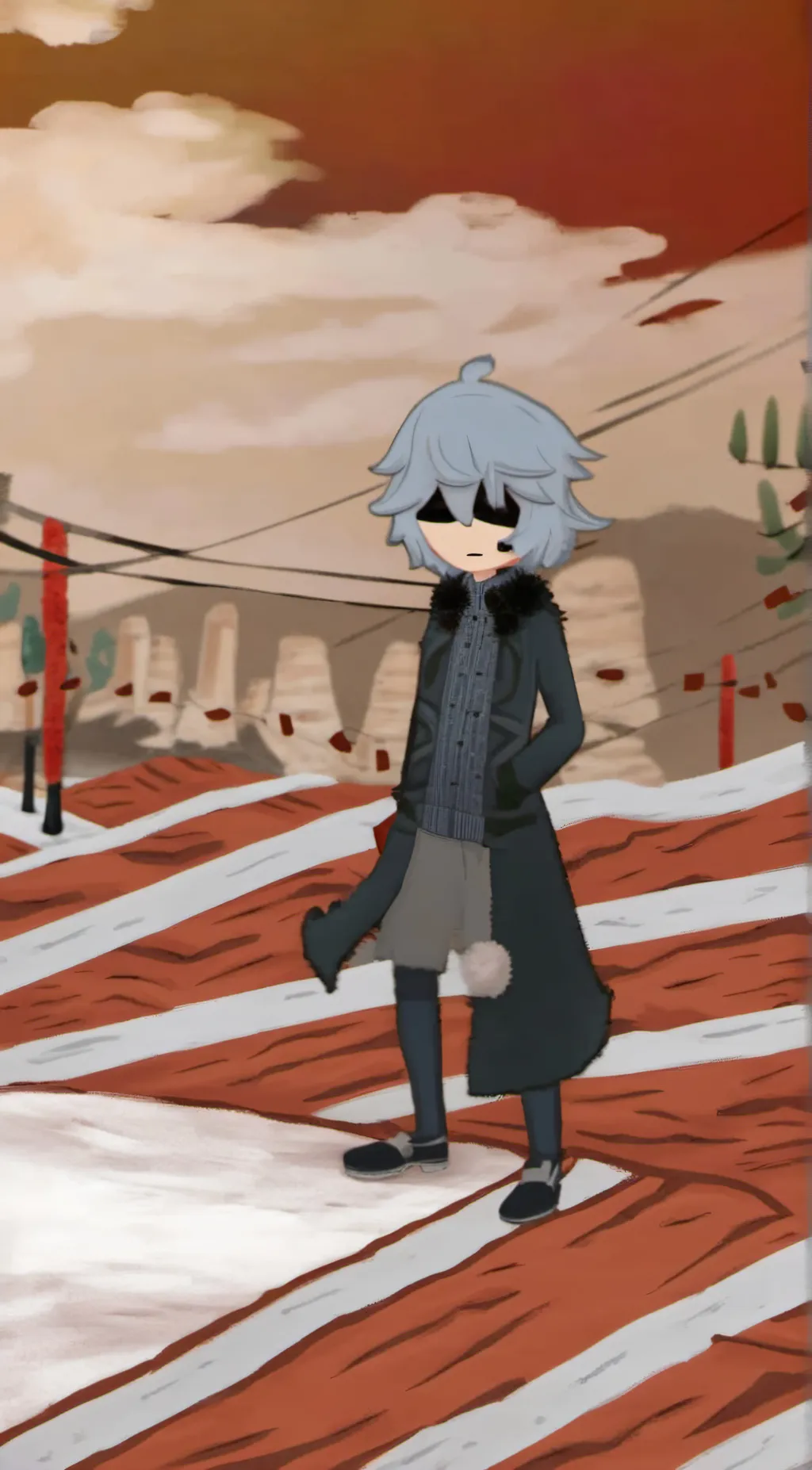 ai character: Mochi background