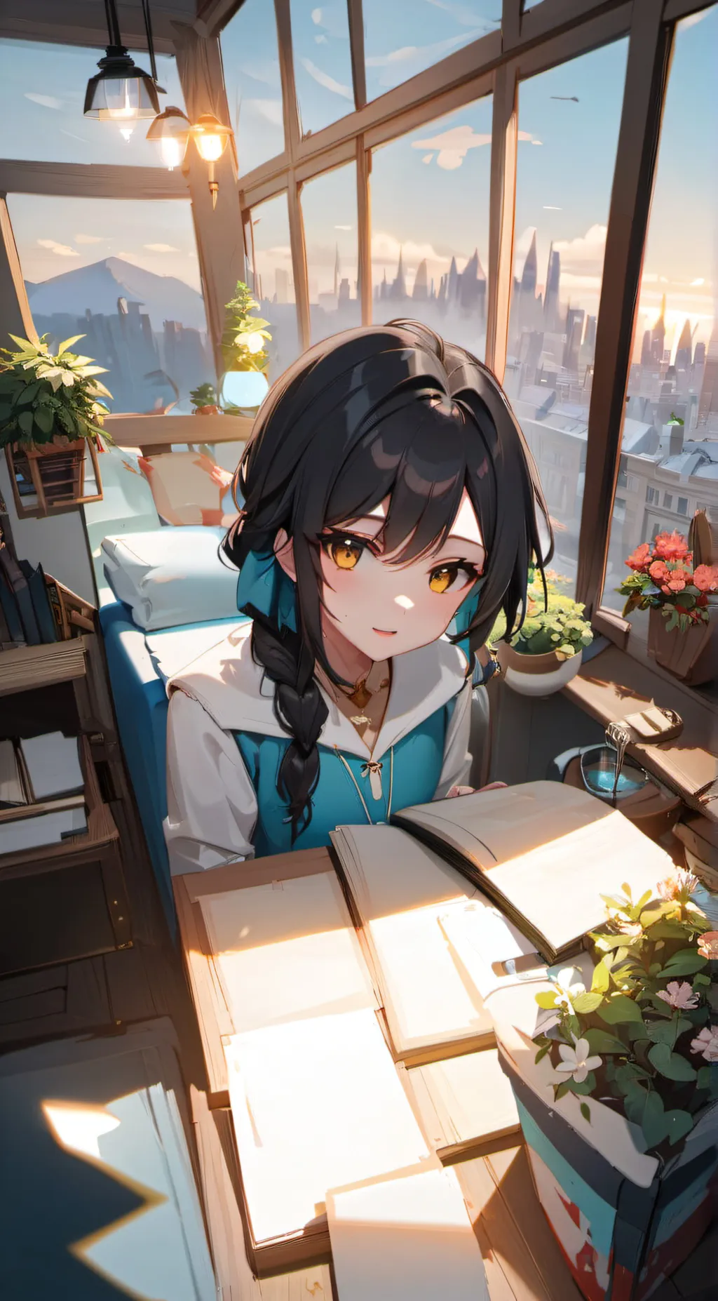 ai character: Liezel Jane DeLeon background