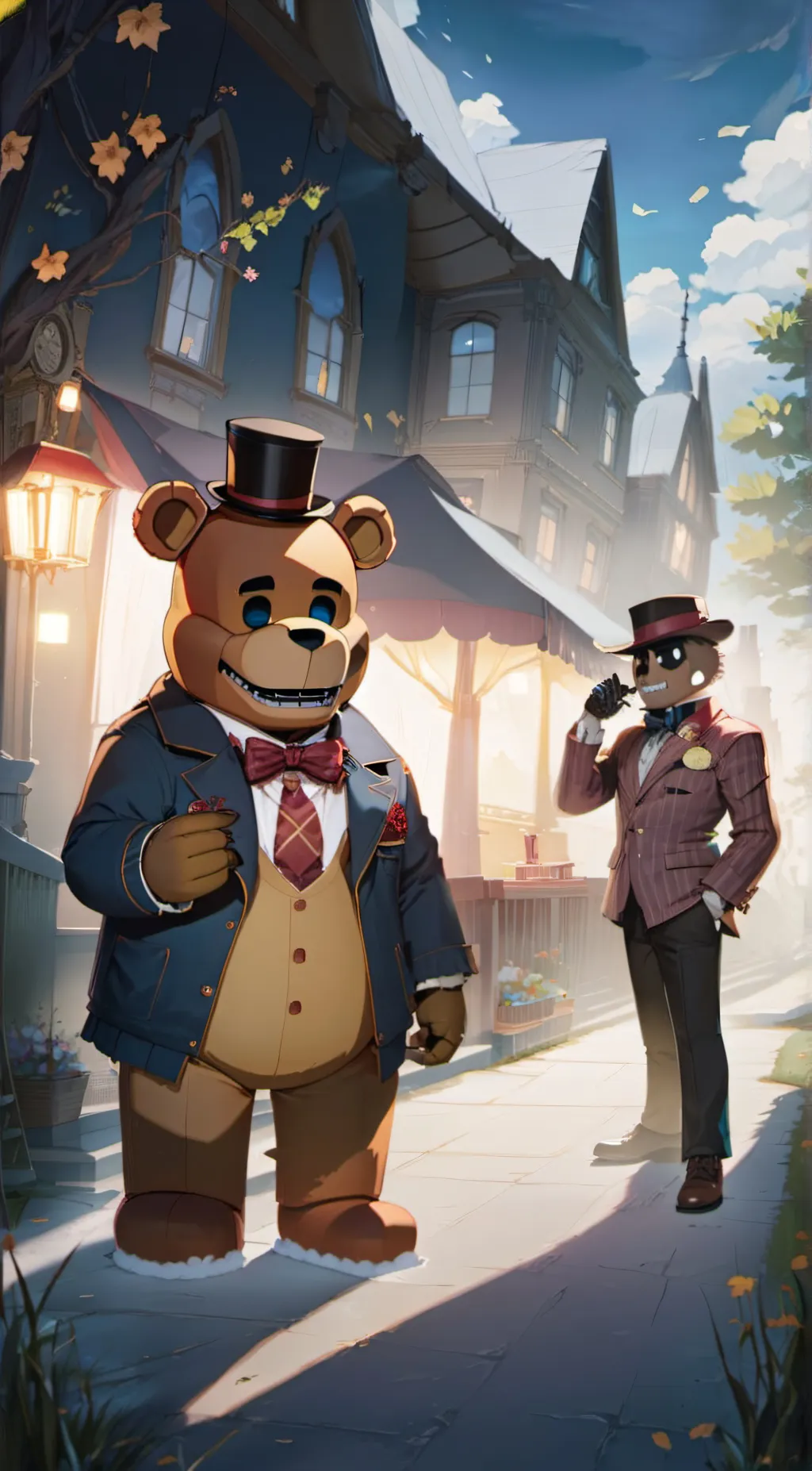 ai character: Freddy fazbear background