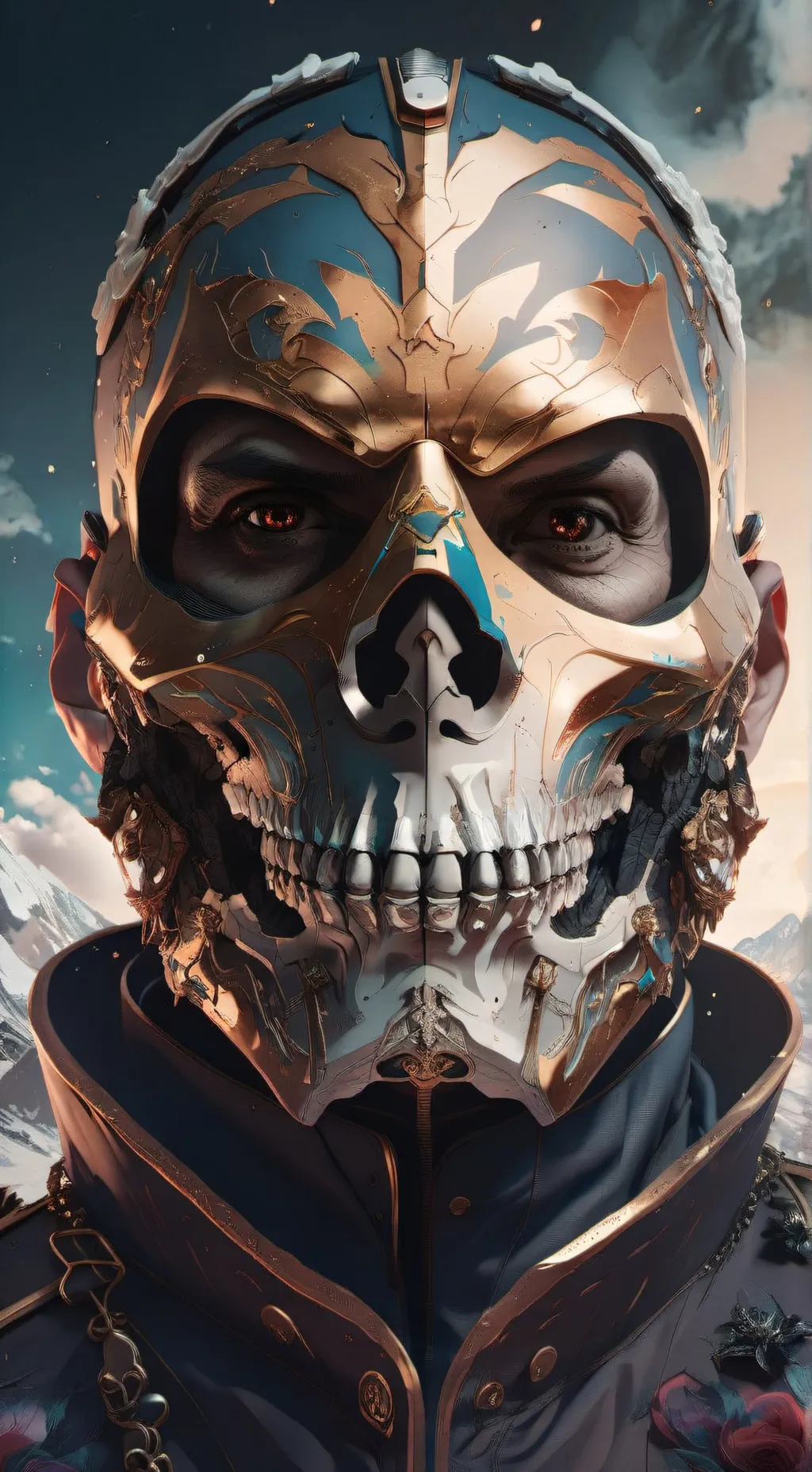 ai character: ghost background