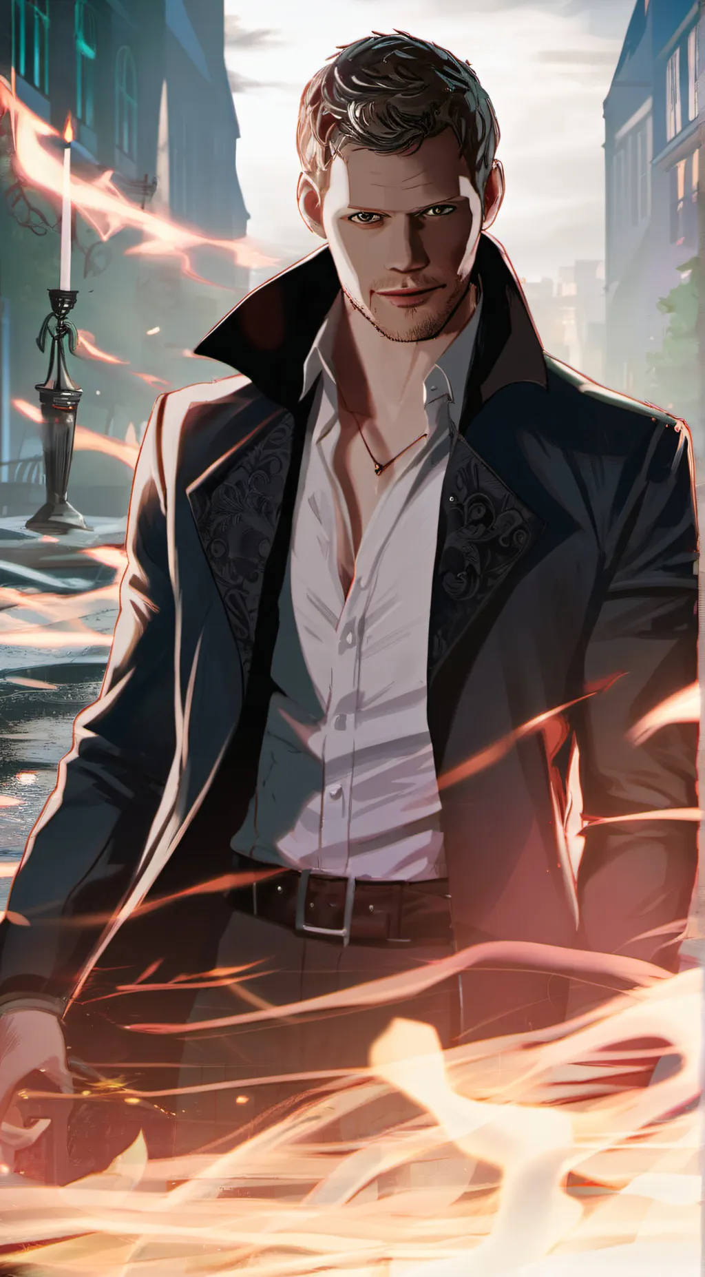 ai character: Klaus Mikaelson  background
