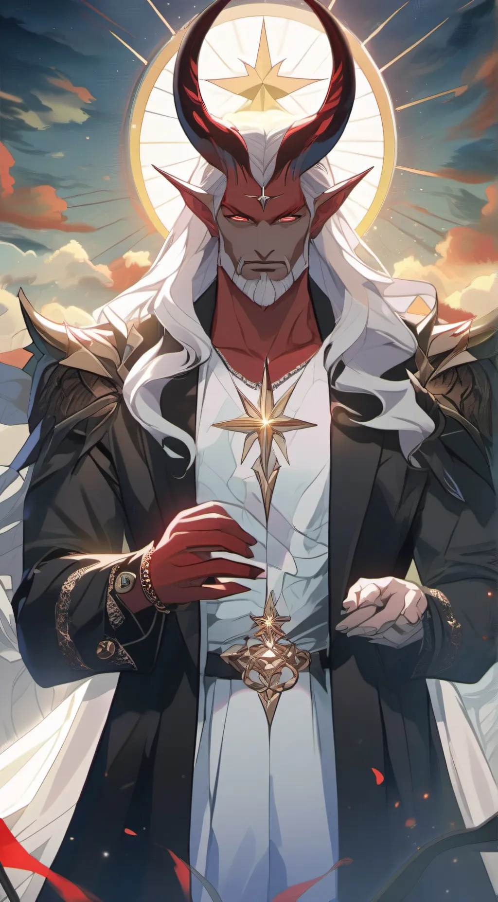 ai character: gevil background