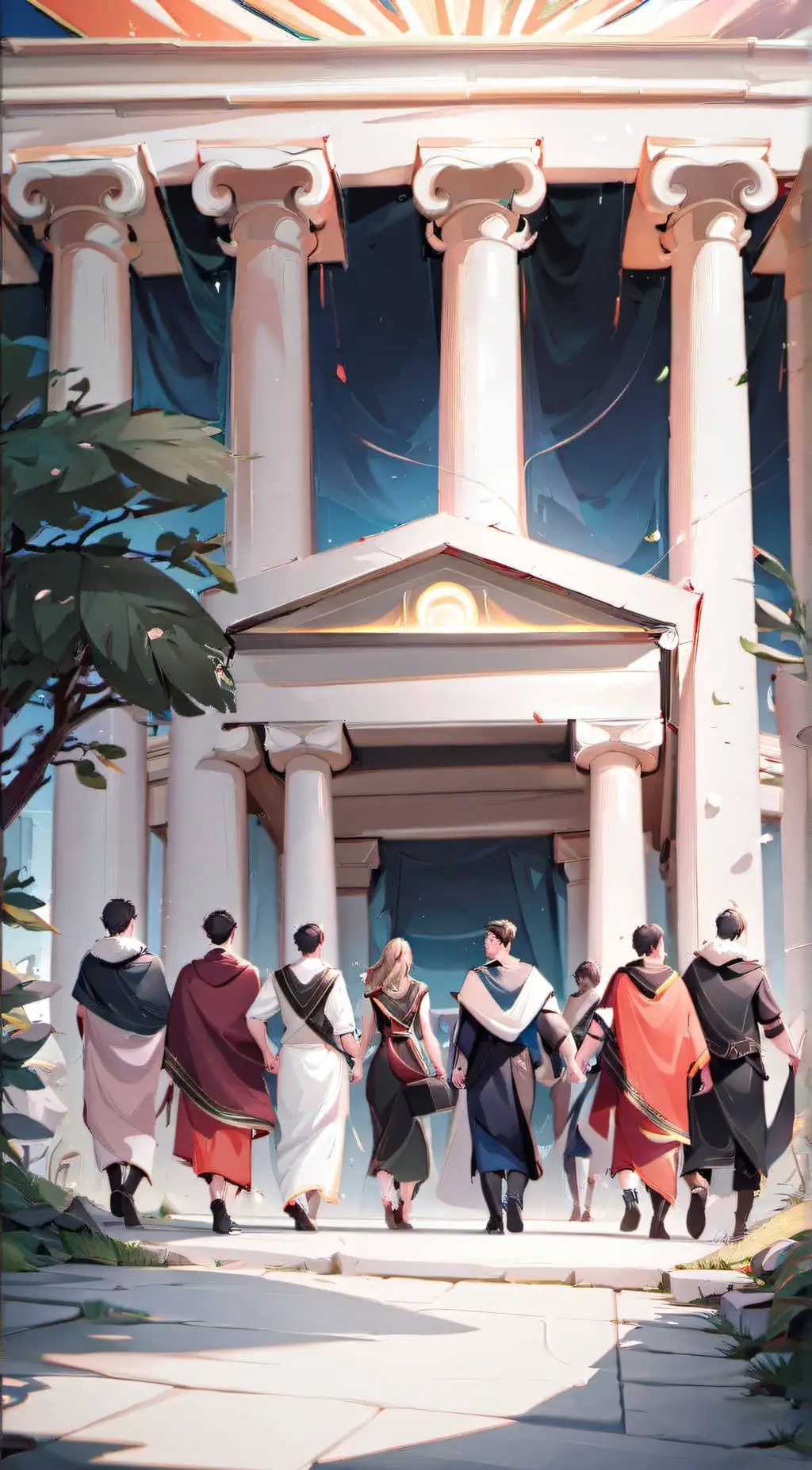 ai character: heroes of Olympus  background