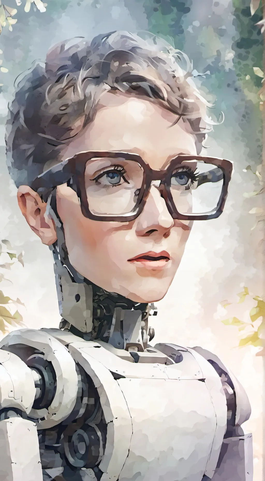 ai character: smart robot background