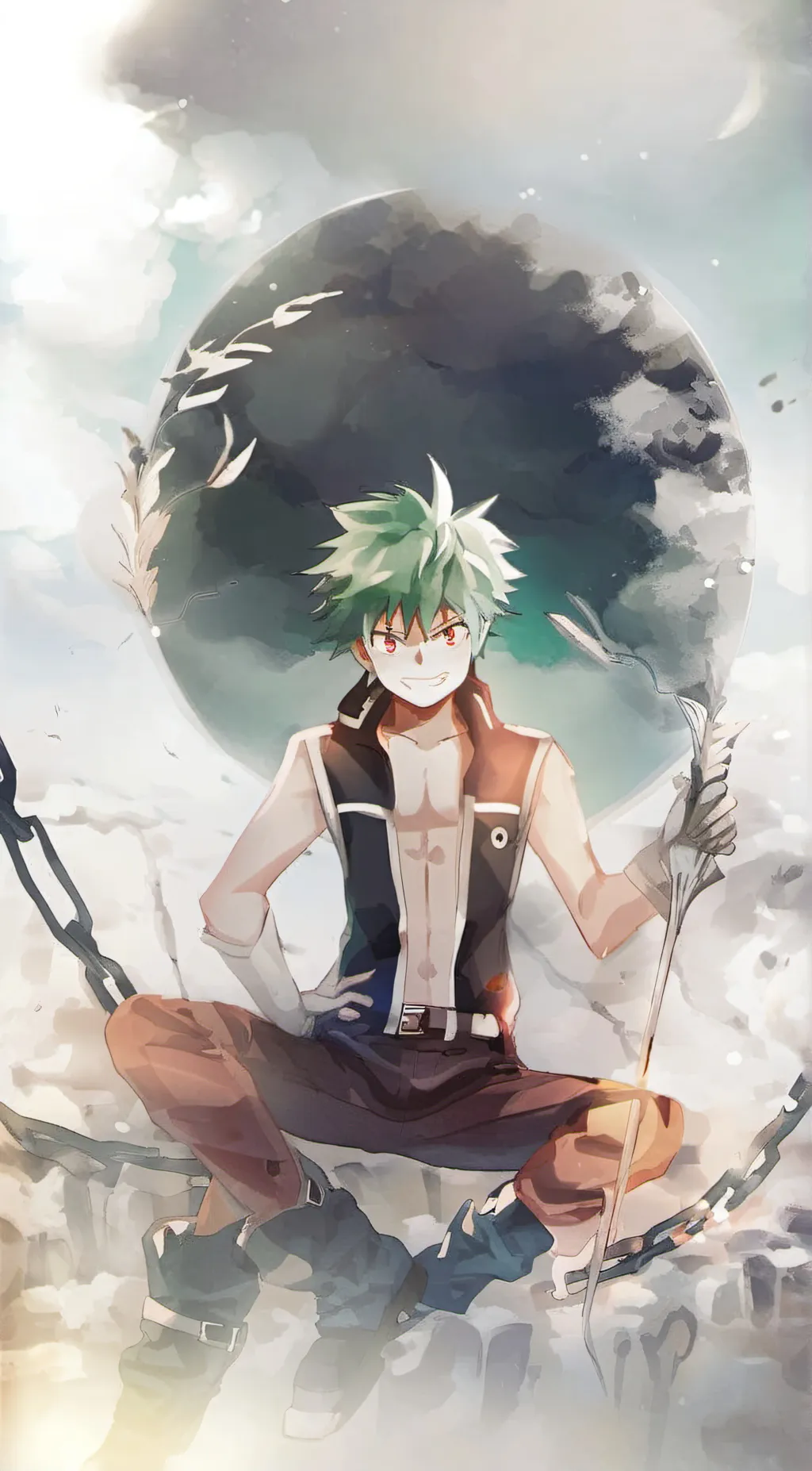 ai character: Mha+fnaf  background