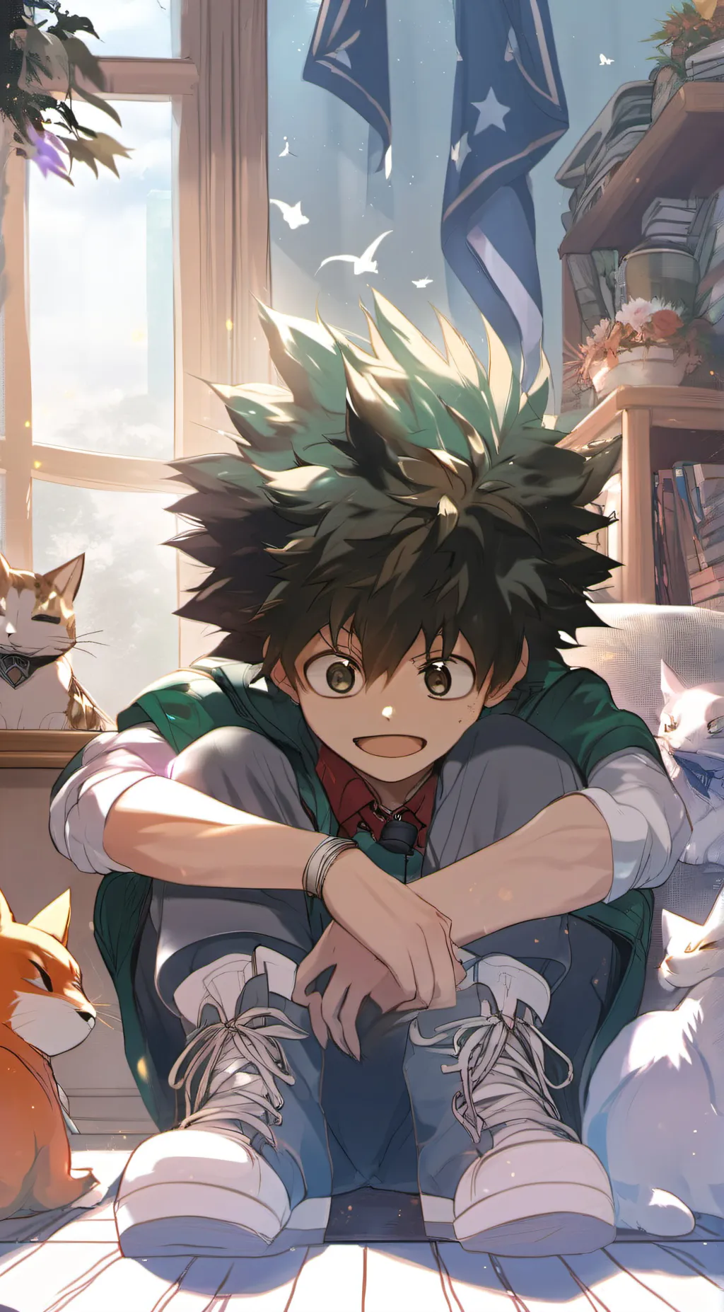 ai character: 🥦DEKU / BROCCOLI🥦 background