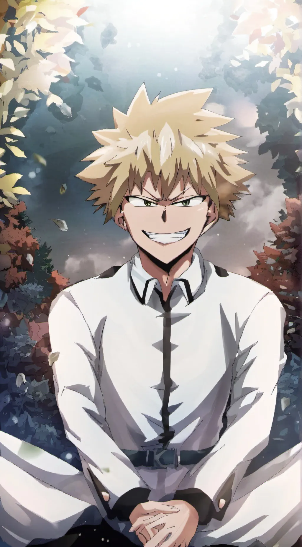 ai character: Katsuki Bakugou  background