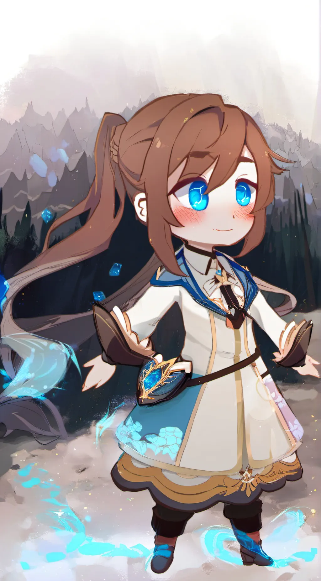 ai character: Manka  background