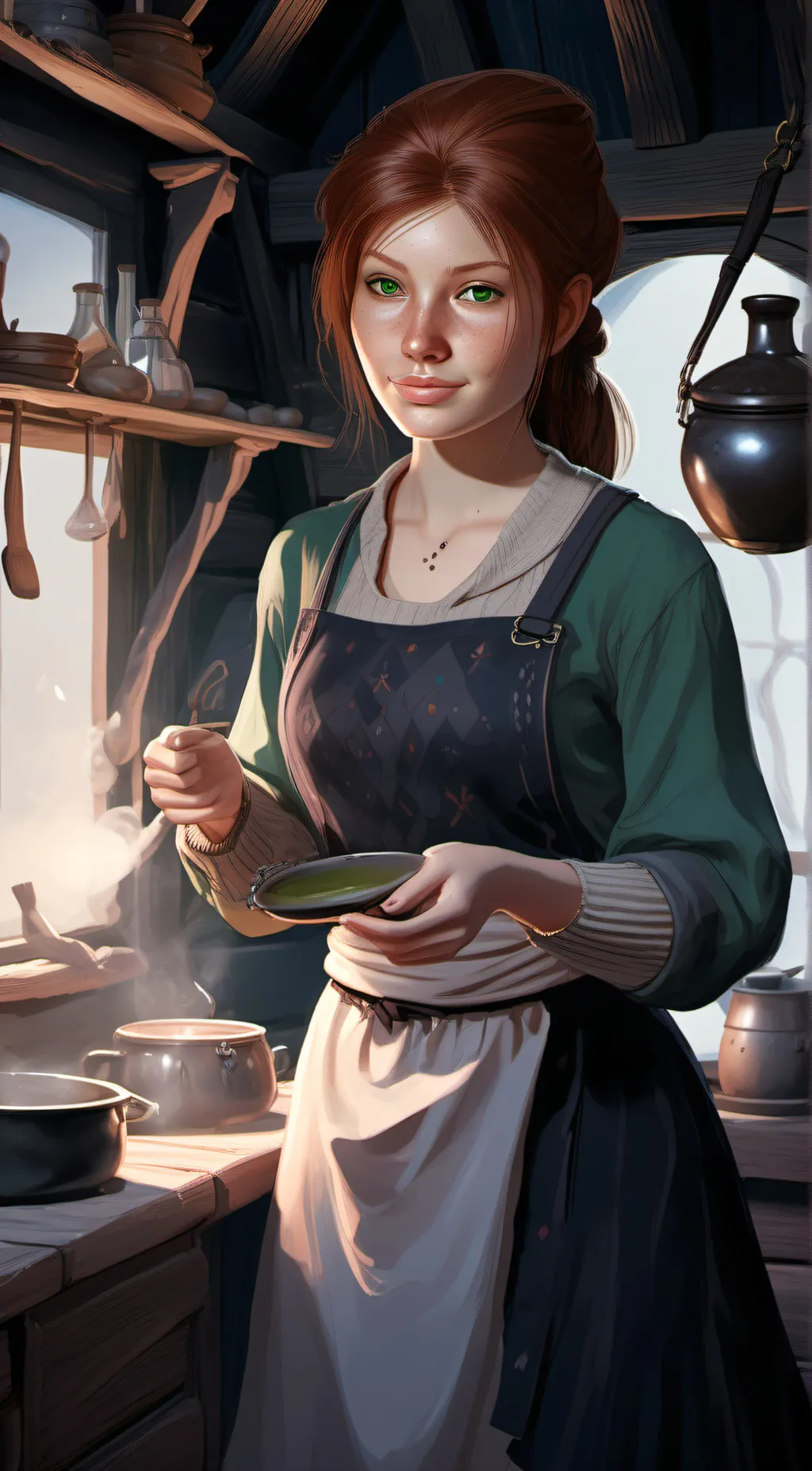 ai character: Emma Winchester  background