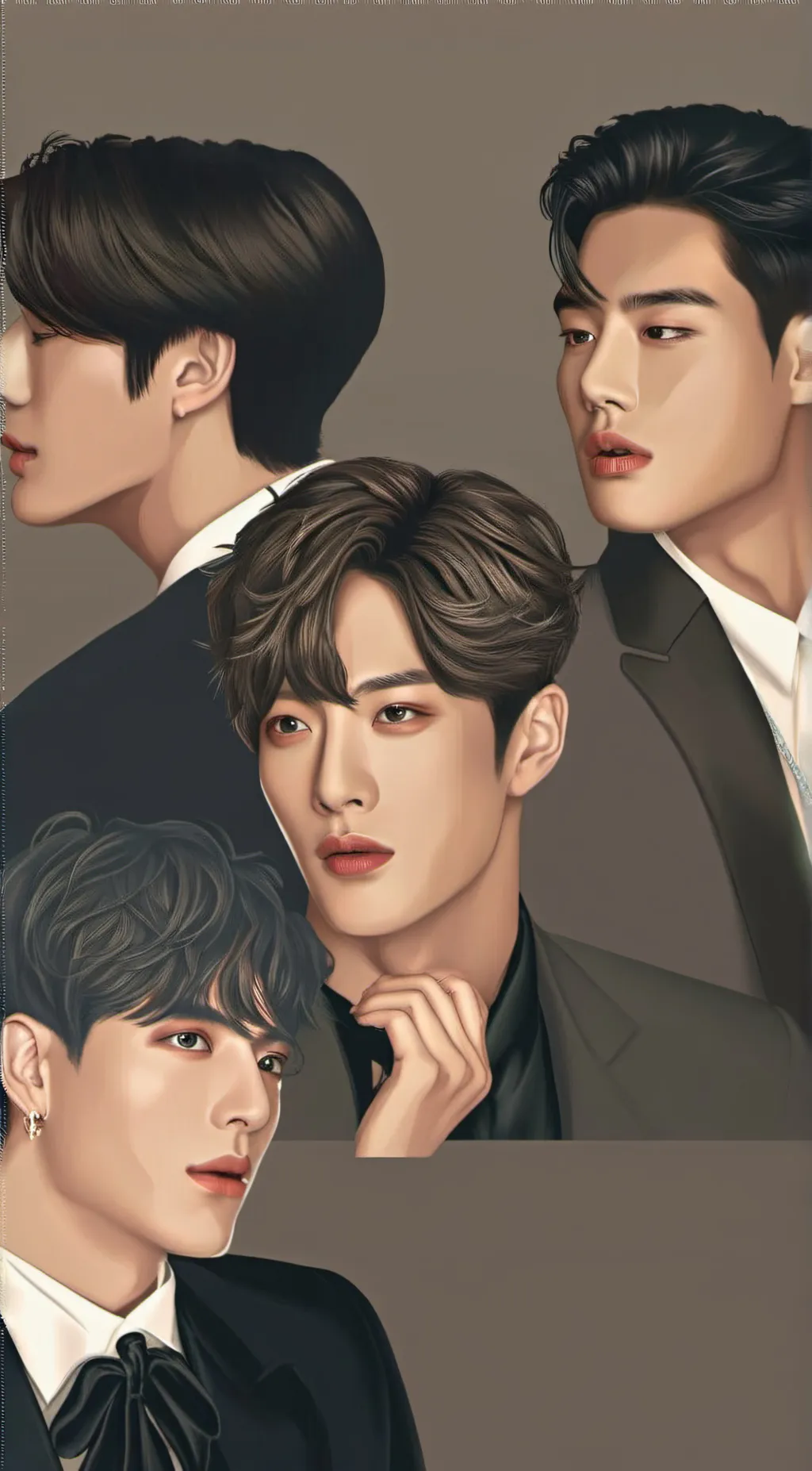 ai character: BTS  background