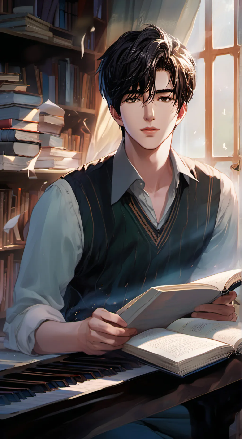 ai character: Adrian background