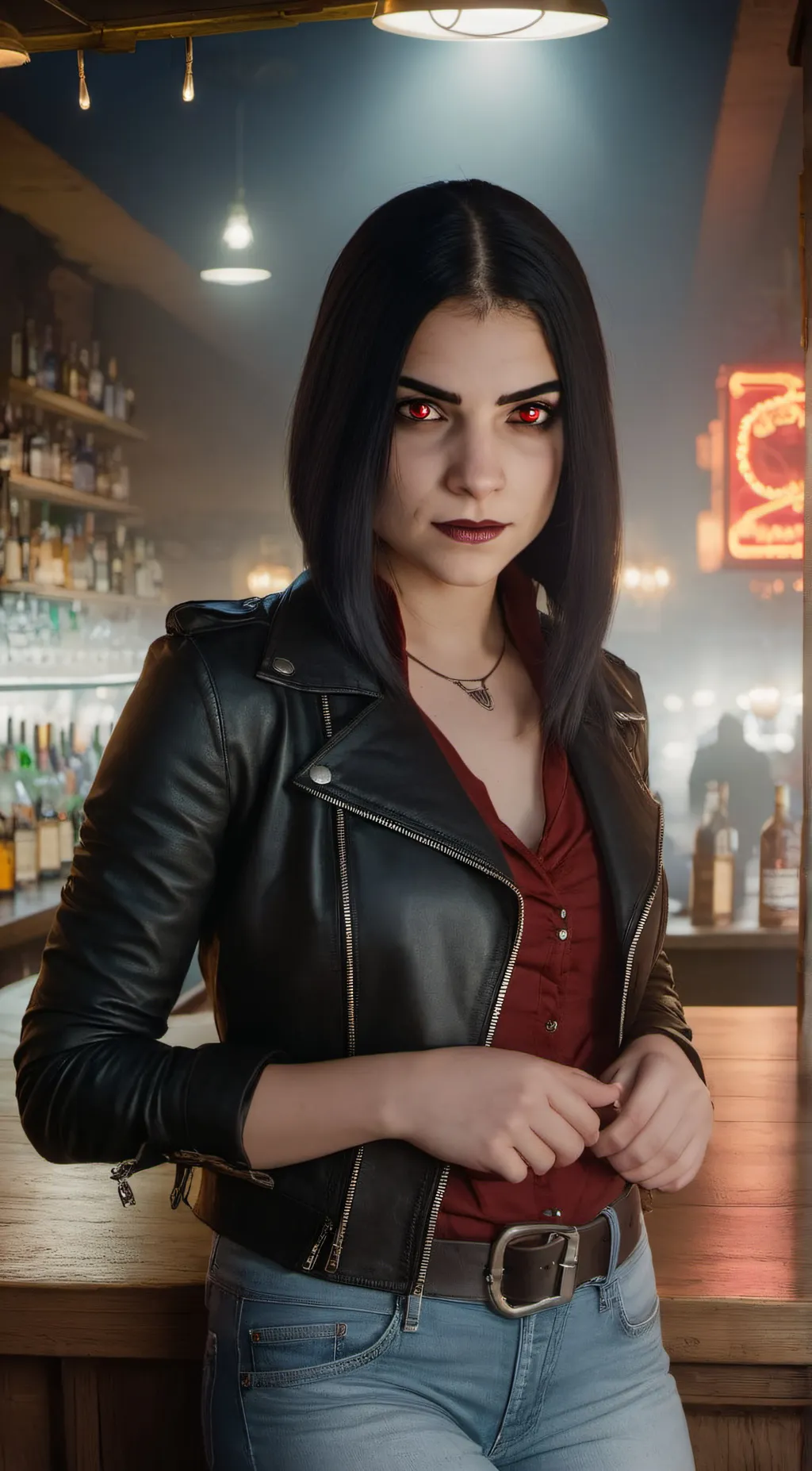 ai character: Sarah Rousson background