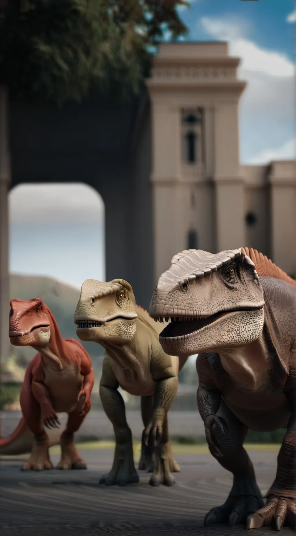 ai character: Jurassic Park background