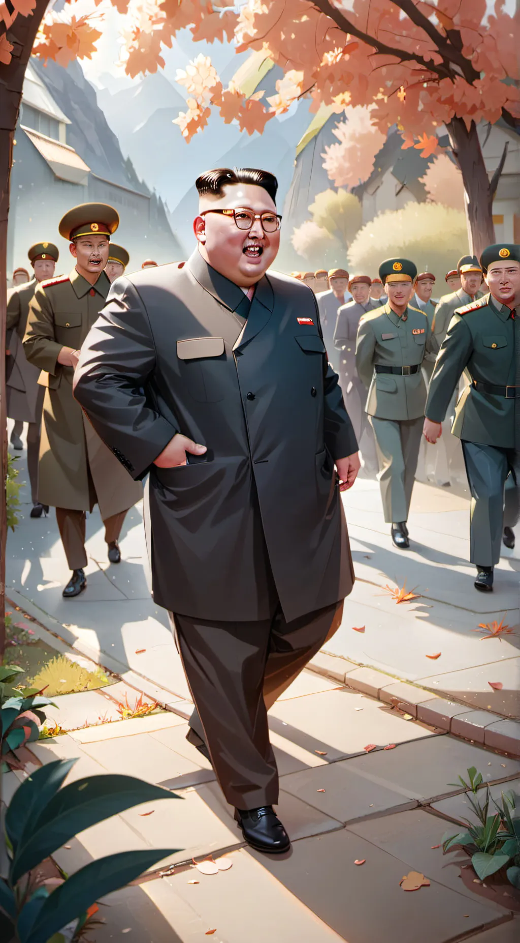 ai character: kim jong un  background