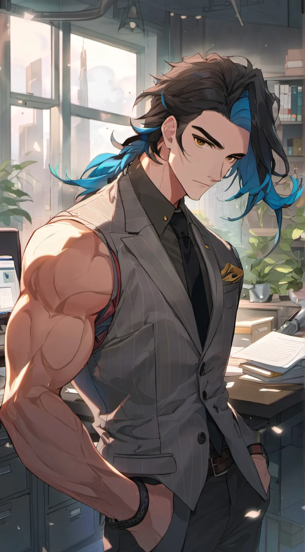 ai character: Alexander  background