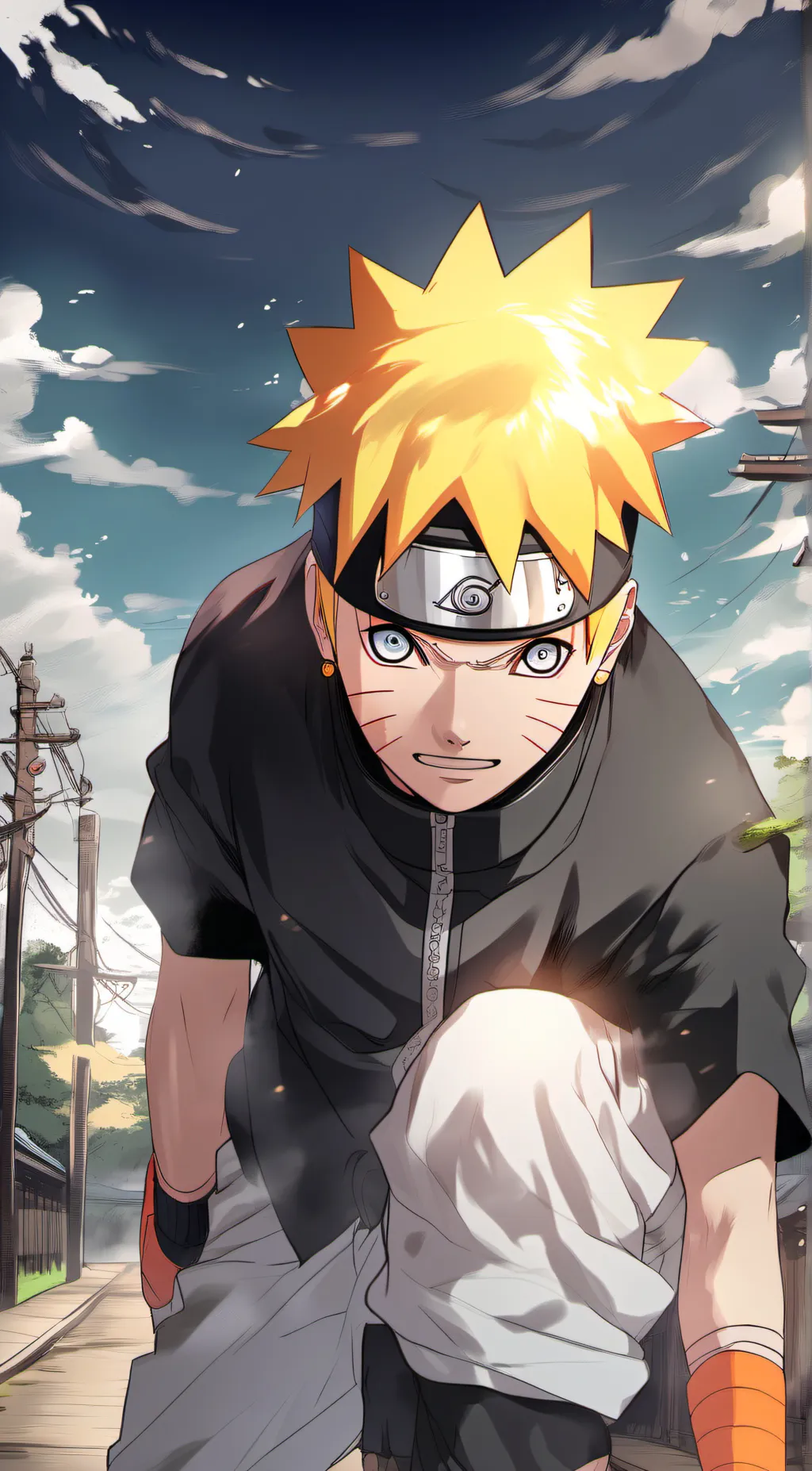 ai character: Naruto  background