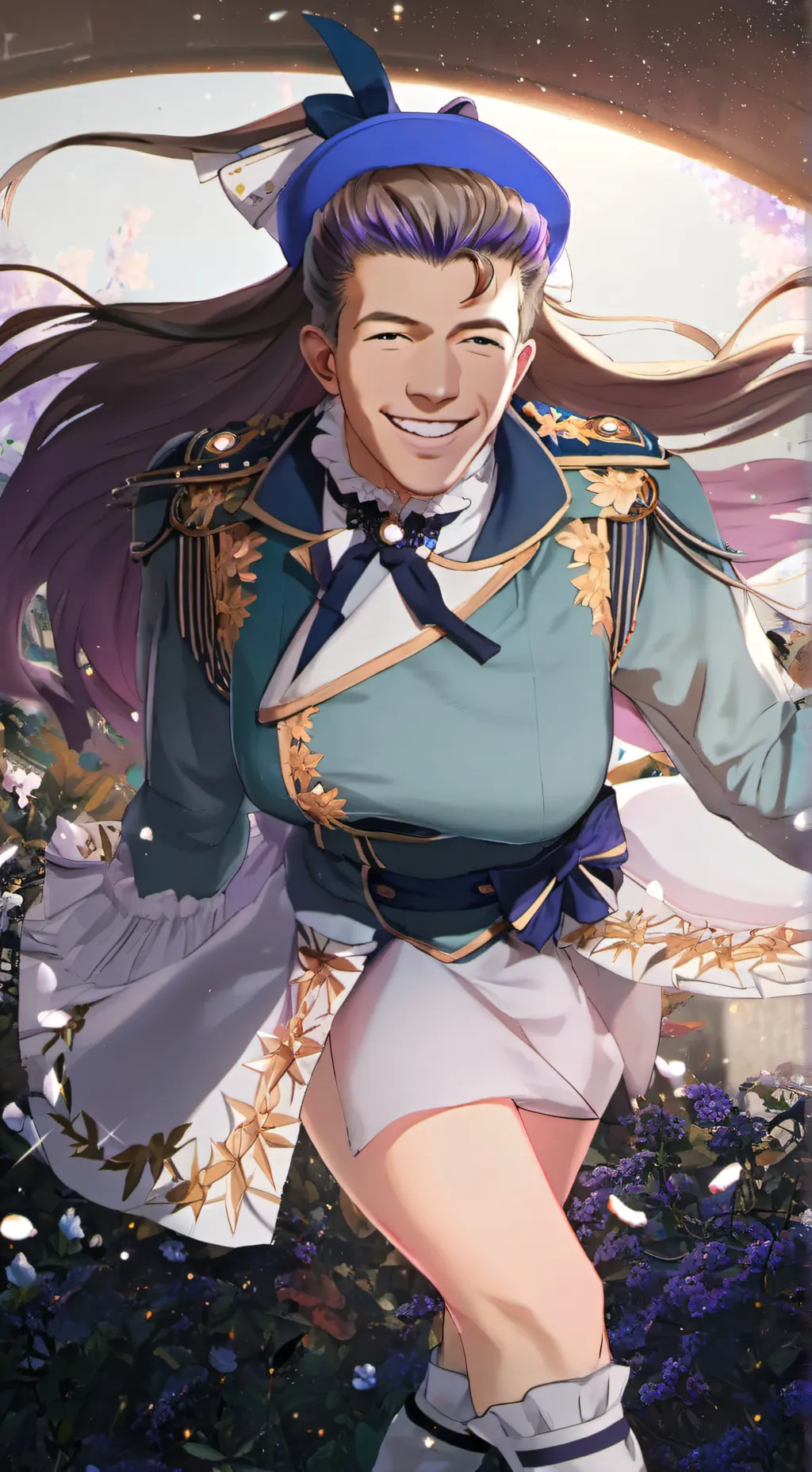 ai character: Rick astly uwu background