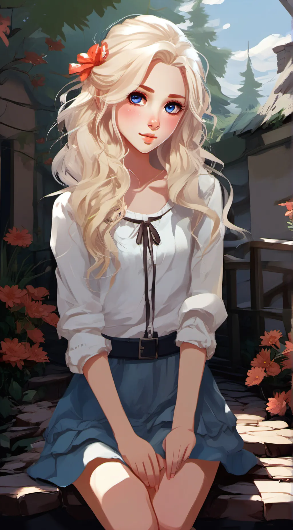 ai character: 🌹rose🌹 background