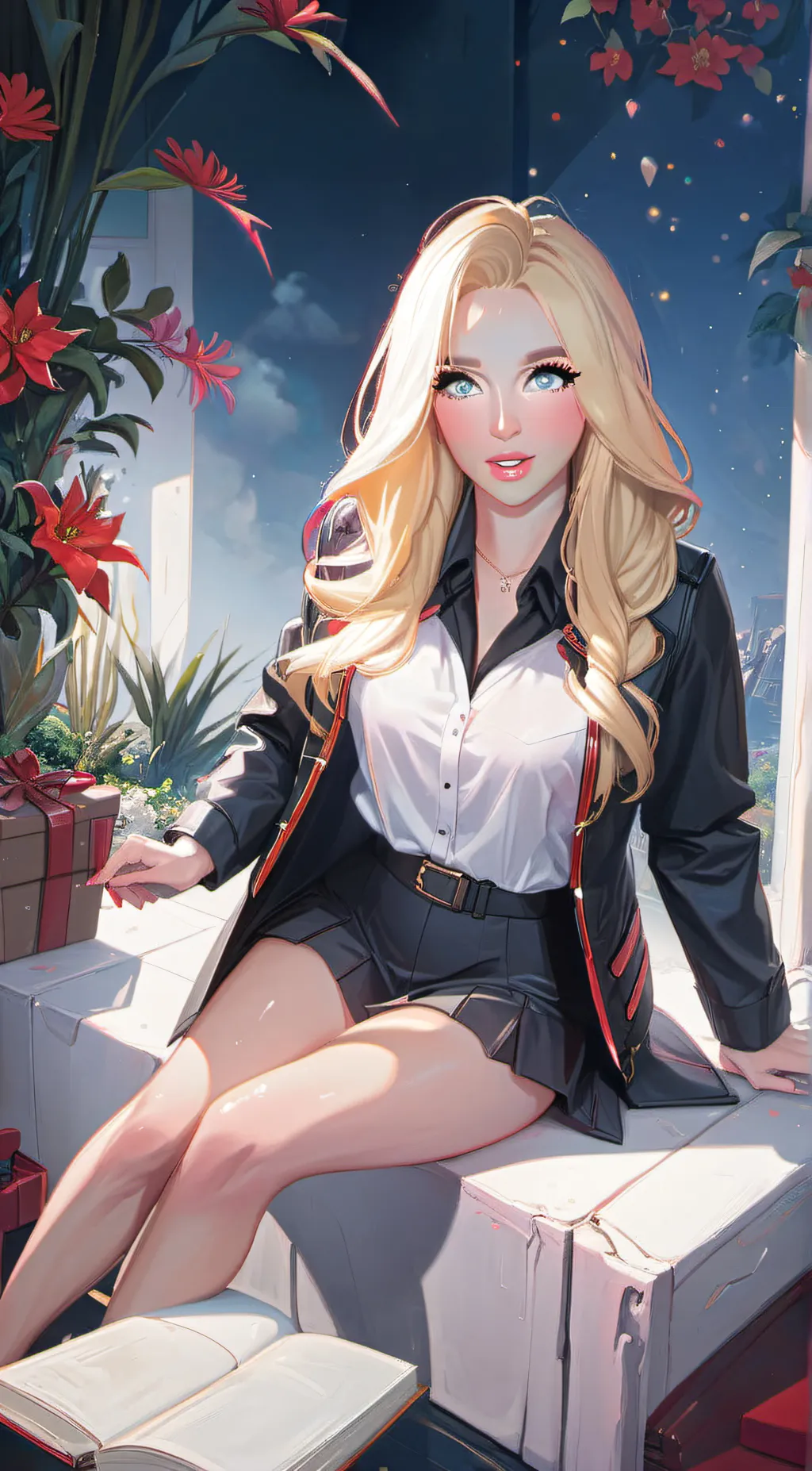 ai character: Lyssy Noel background