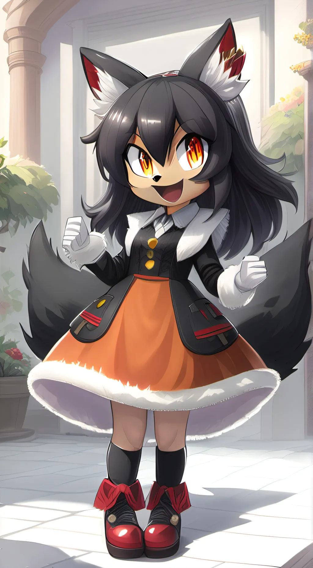 ai character: honey the cat background