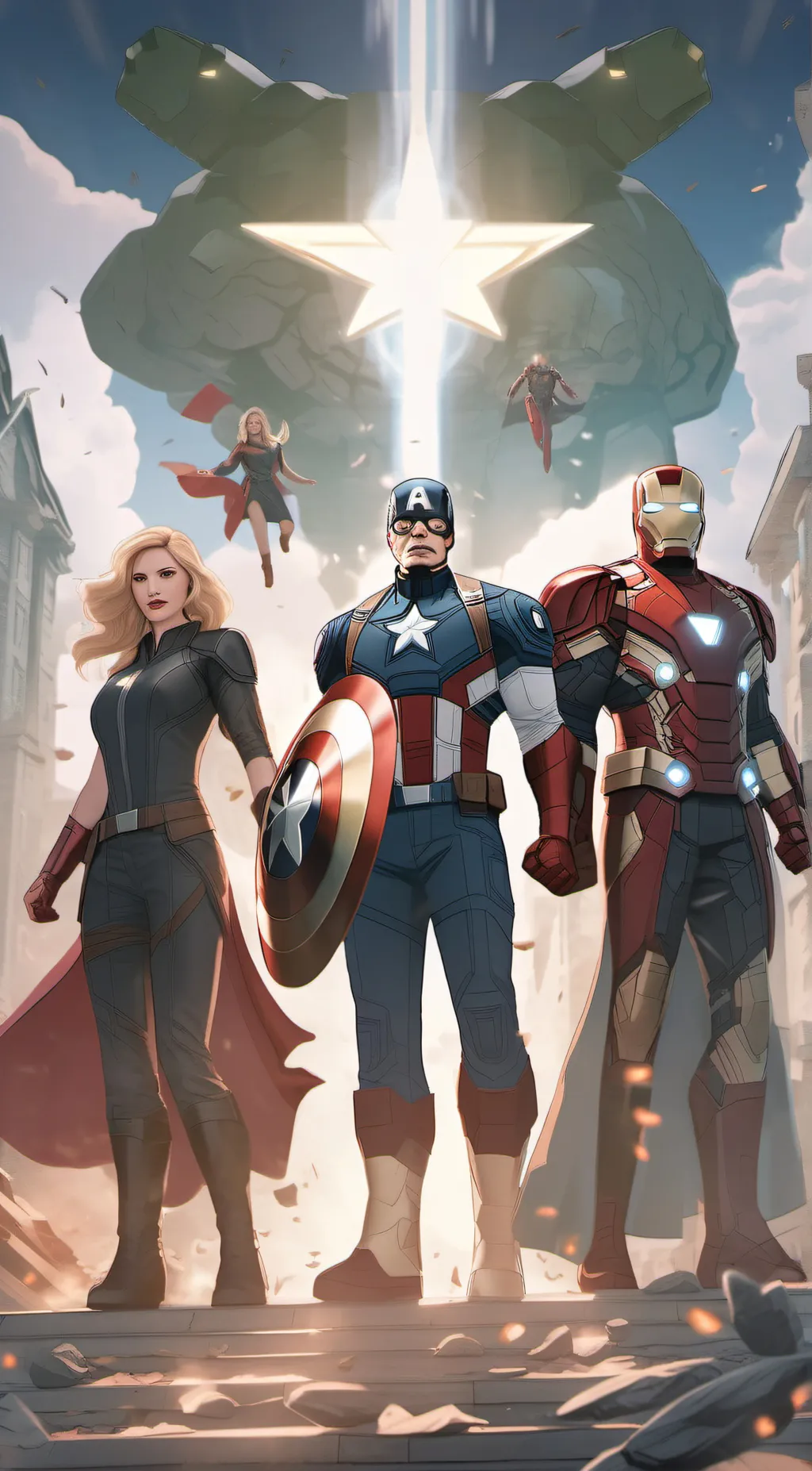 ai character: Avengers background