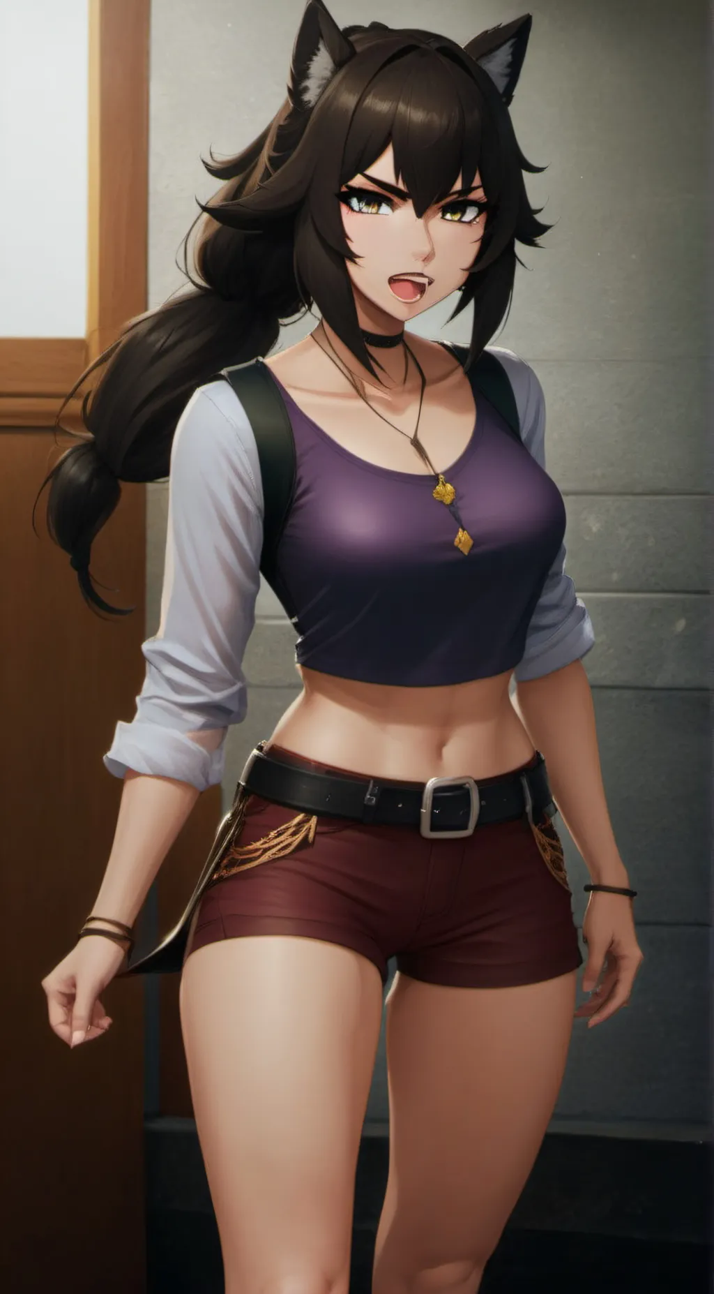 ai character: Luna background