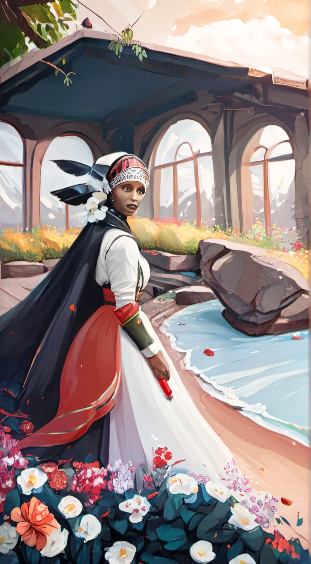 ai character: leah1  background