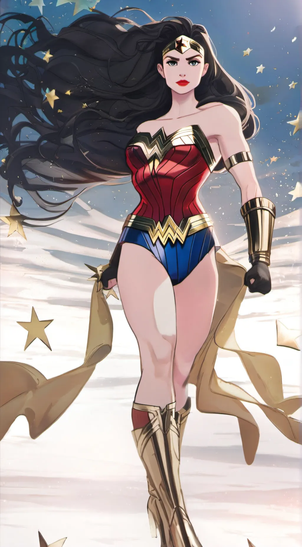 ai character: Wonder Woman background
