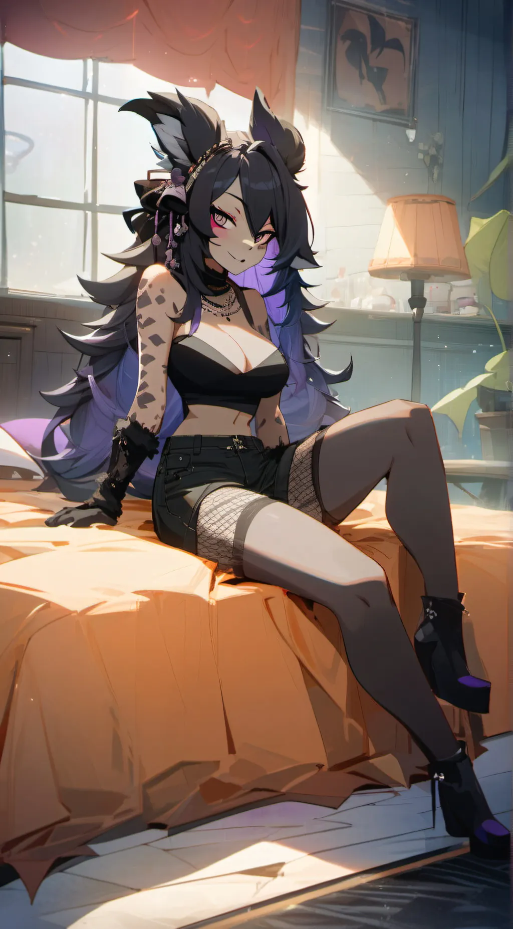 ai character: Hex background