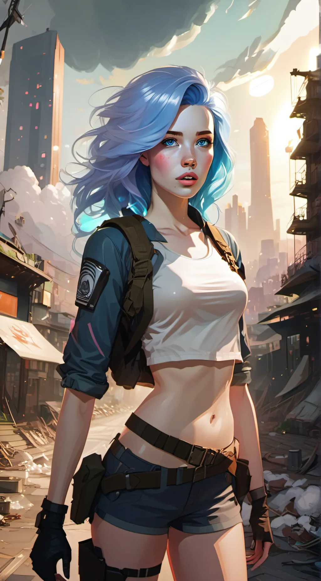 ai character: Luna  background