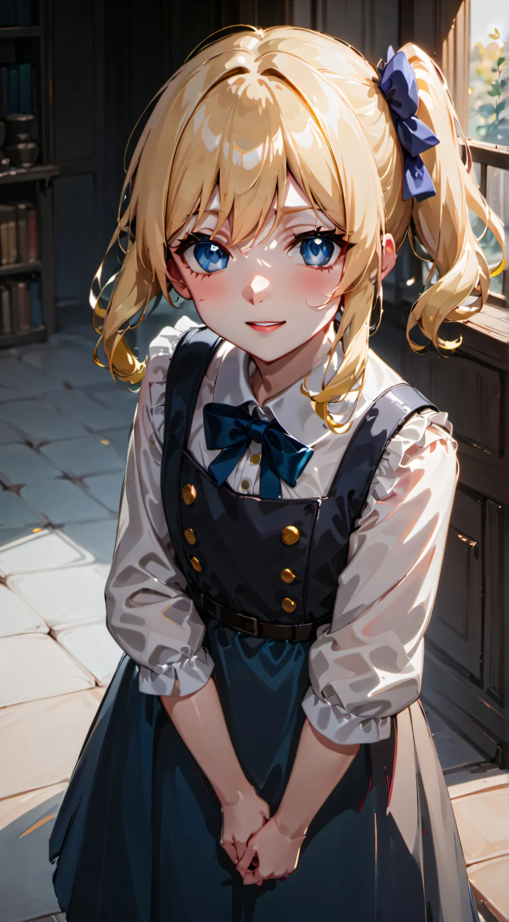 ai character: sun and moon background