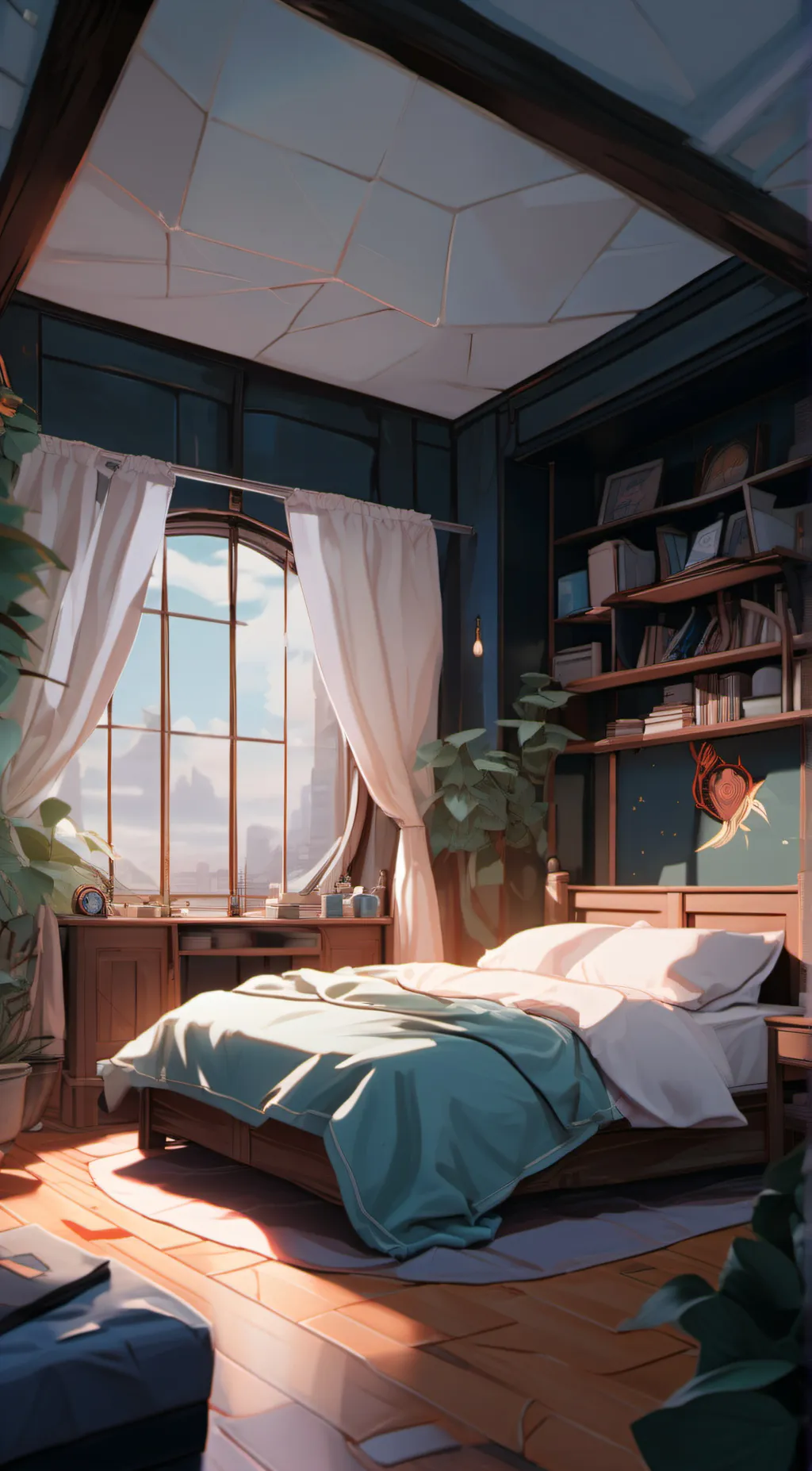 ai character: GO TO FRICKN' BED background