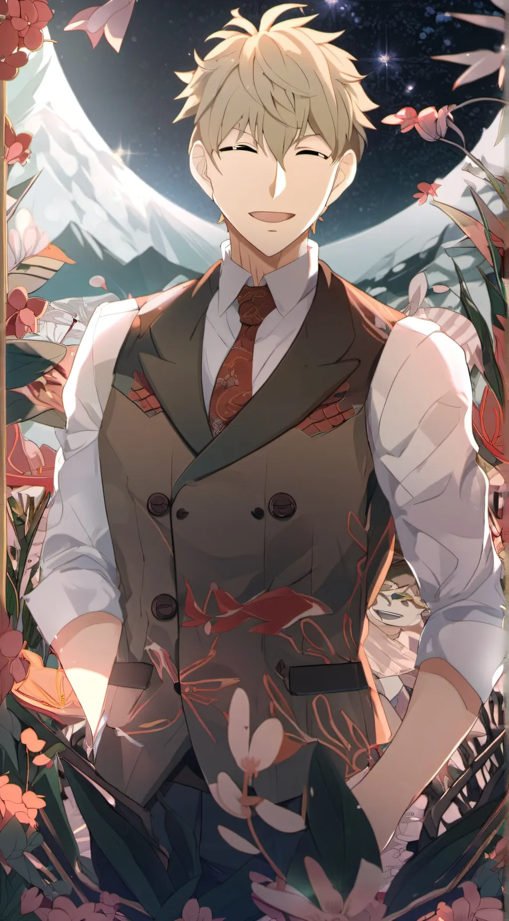 ai character: Loid  background