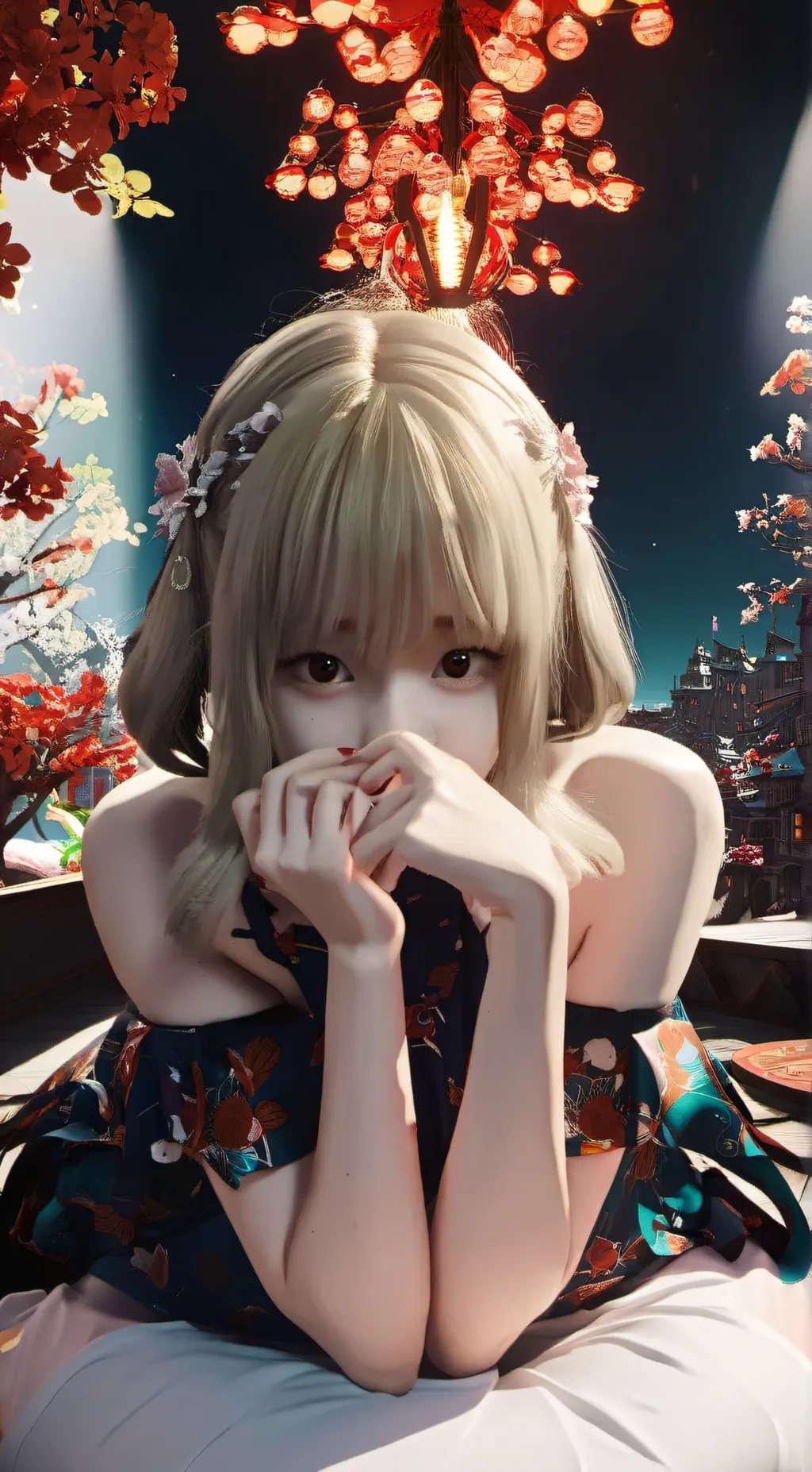 ai character: Sakura background