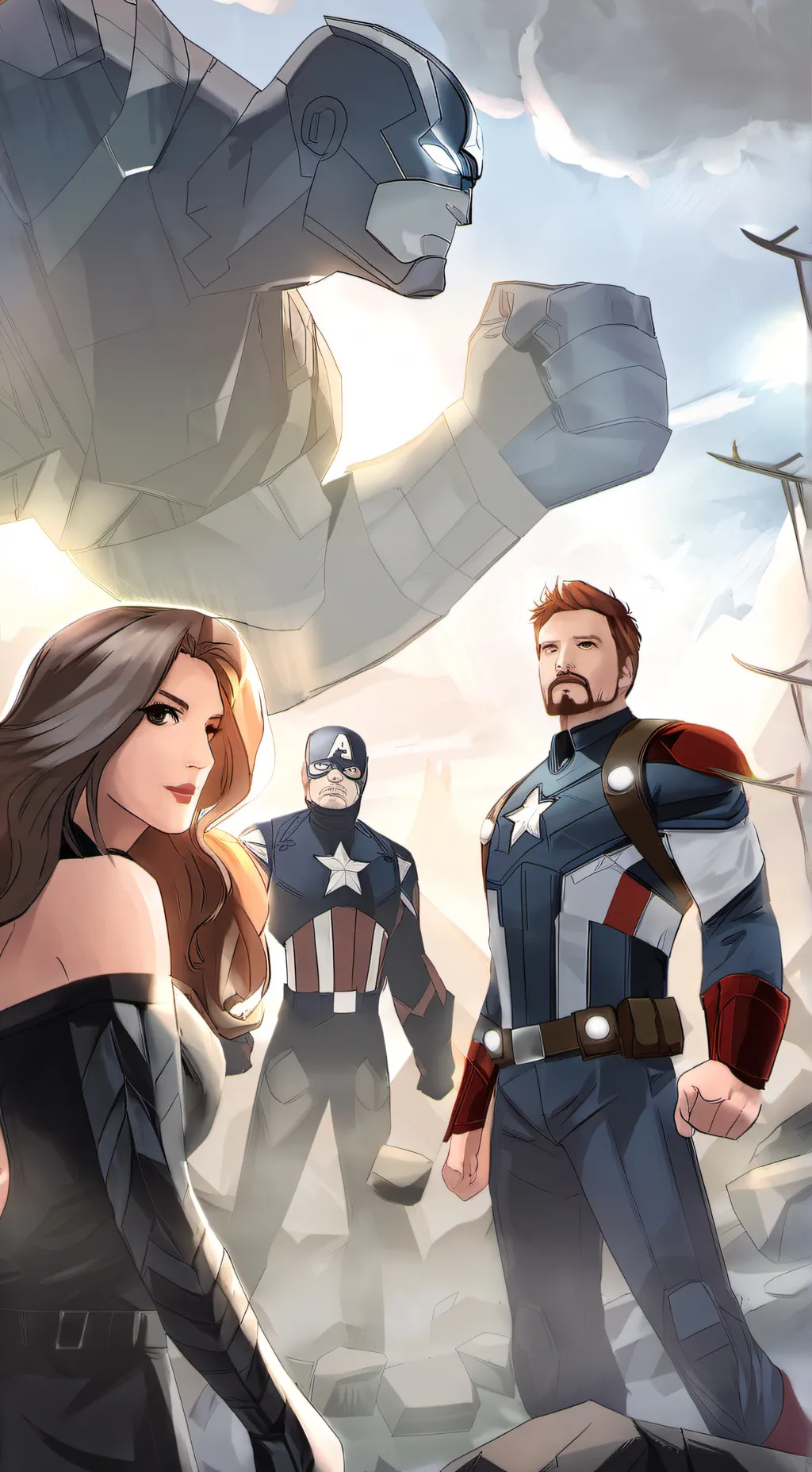 ai character: Avengers background