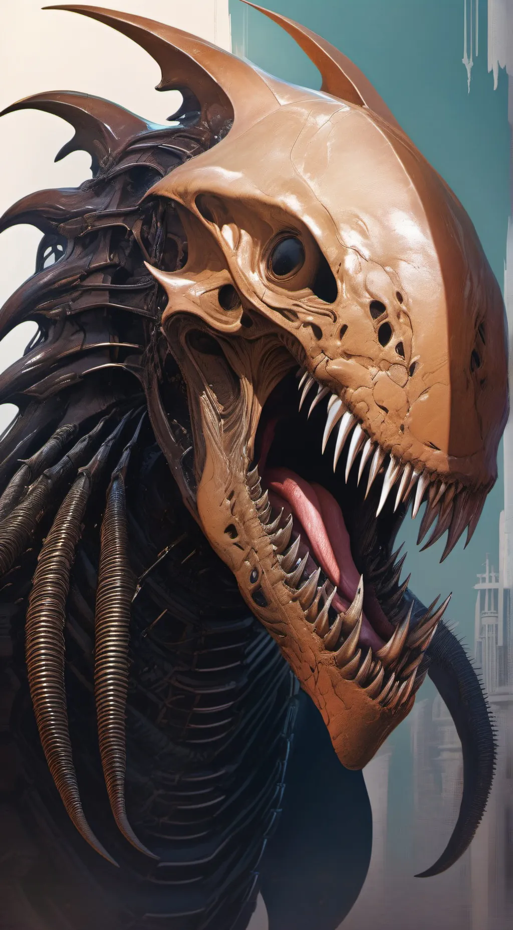 ai character: FleshForge background