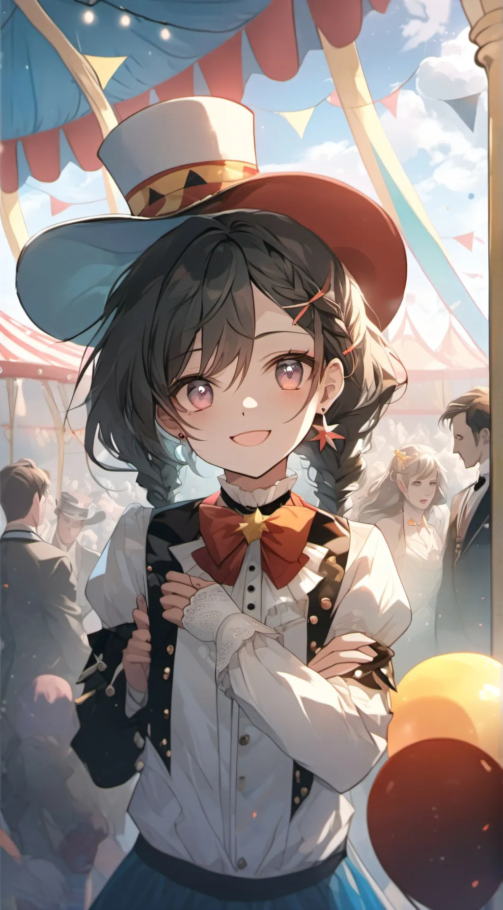 ai character: pomni  background