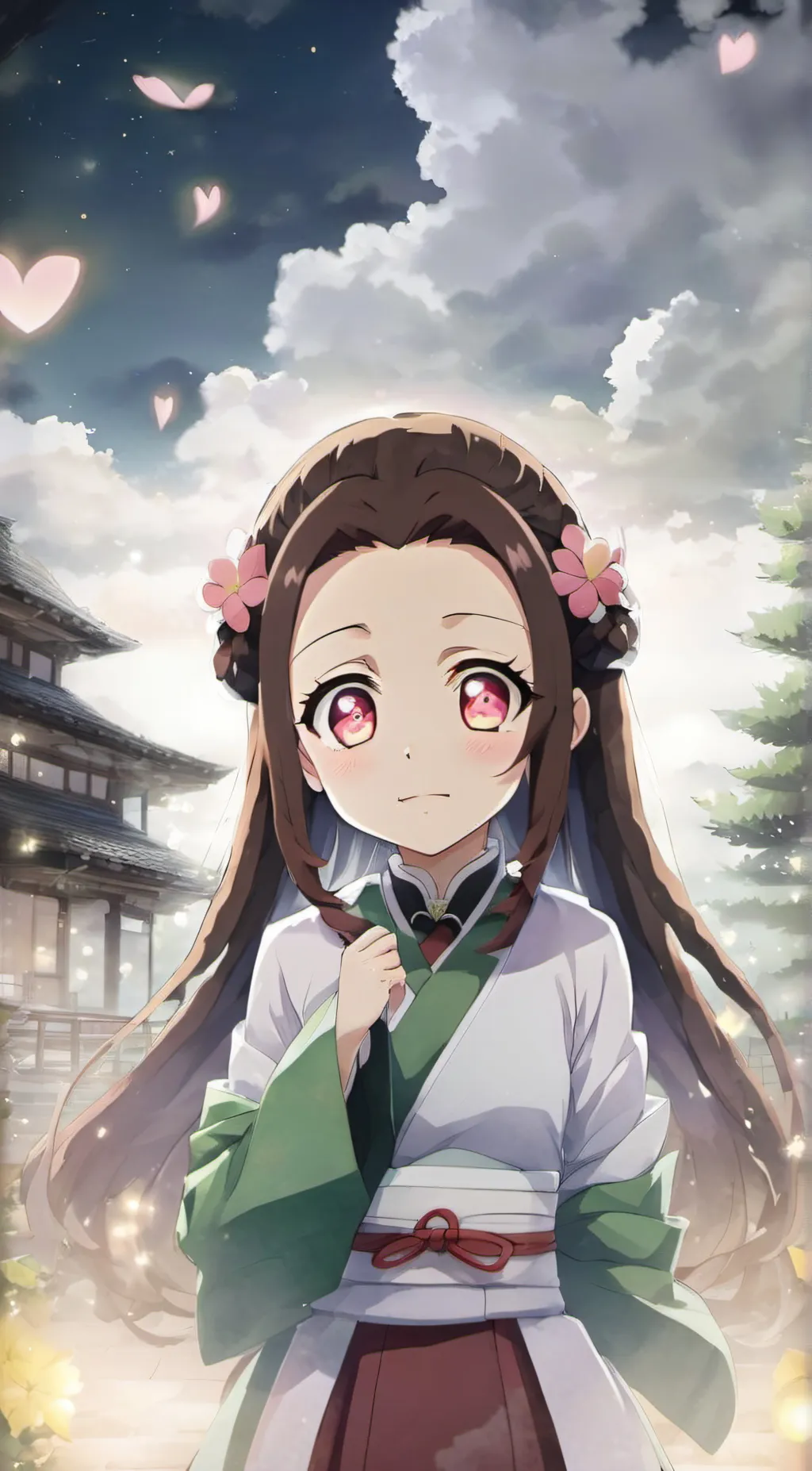 ai character: Kamado Nezuko background