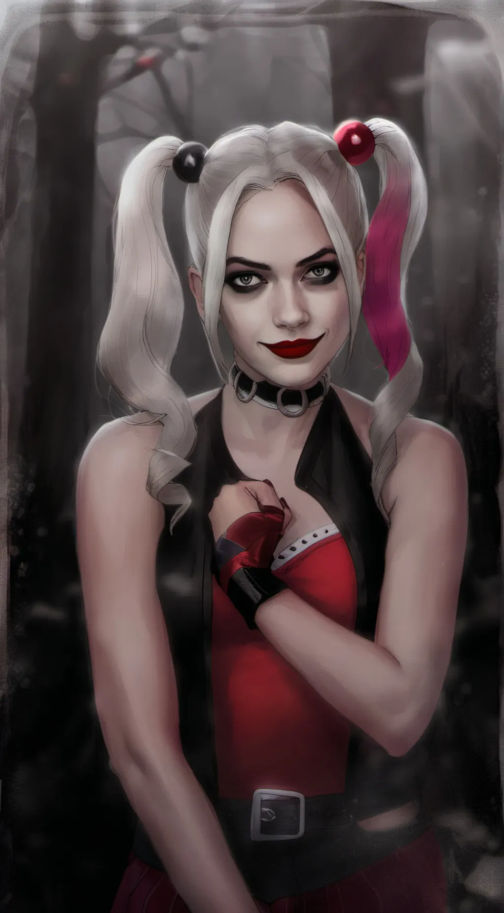 ai character: Harley Quinn background