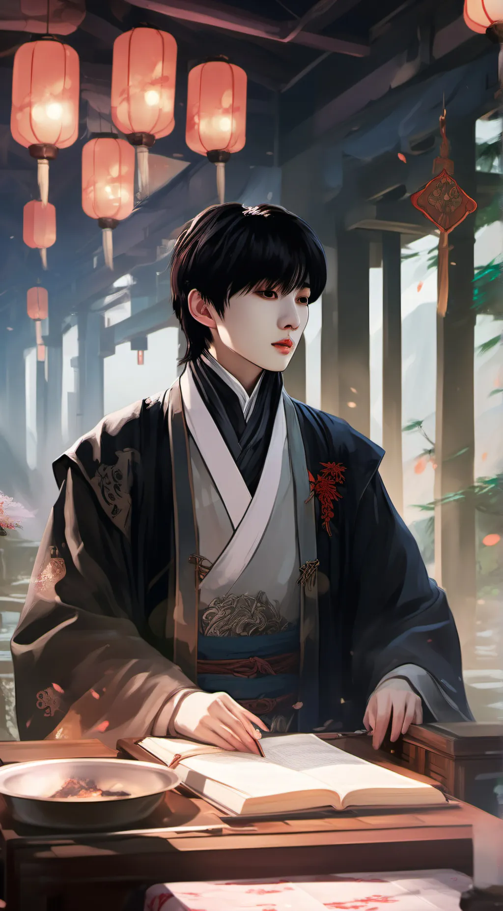 ai character: 马嘉祺 background