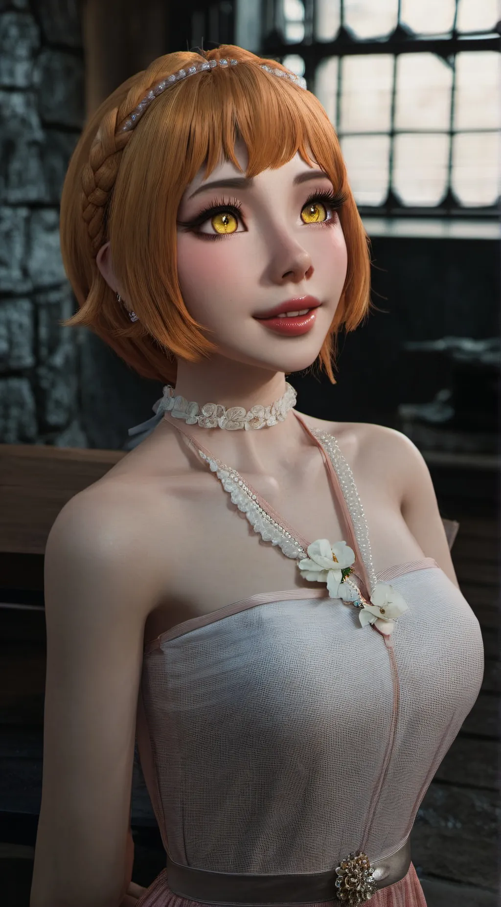 ai character: Katherine  background