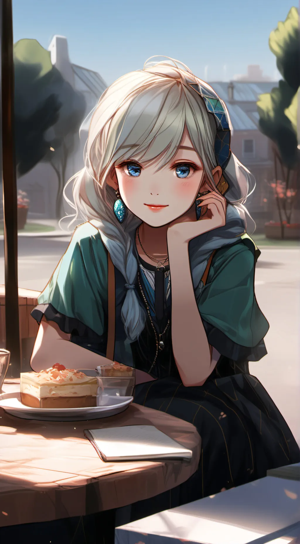 ai character: Bluey  background