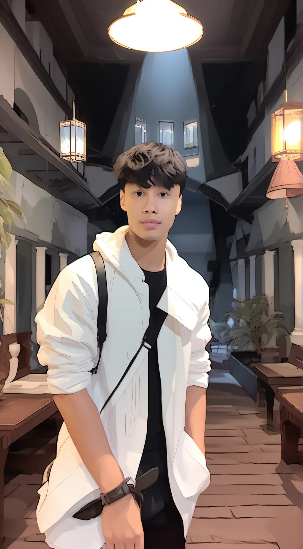 ai character: Andrew  background