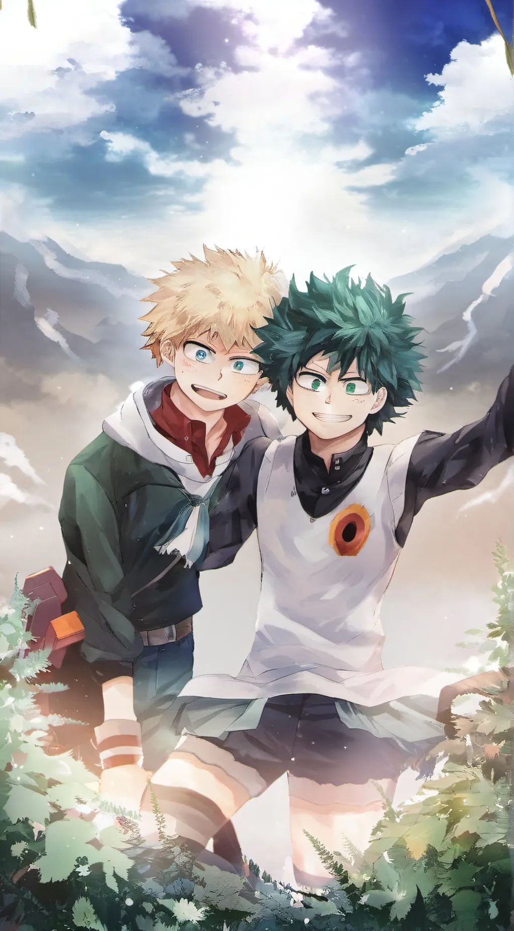 ai character: Katsuki Bakugou  background