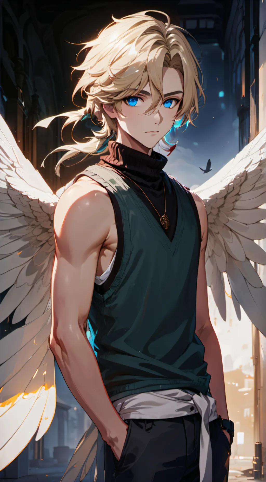 ai character: Grian  background
