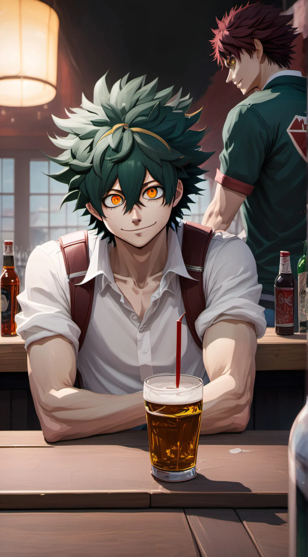 ai character: mha club night background