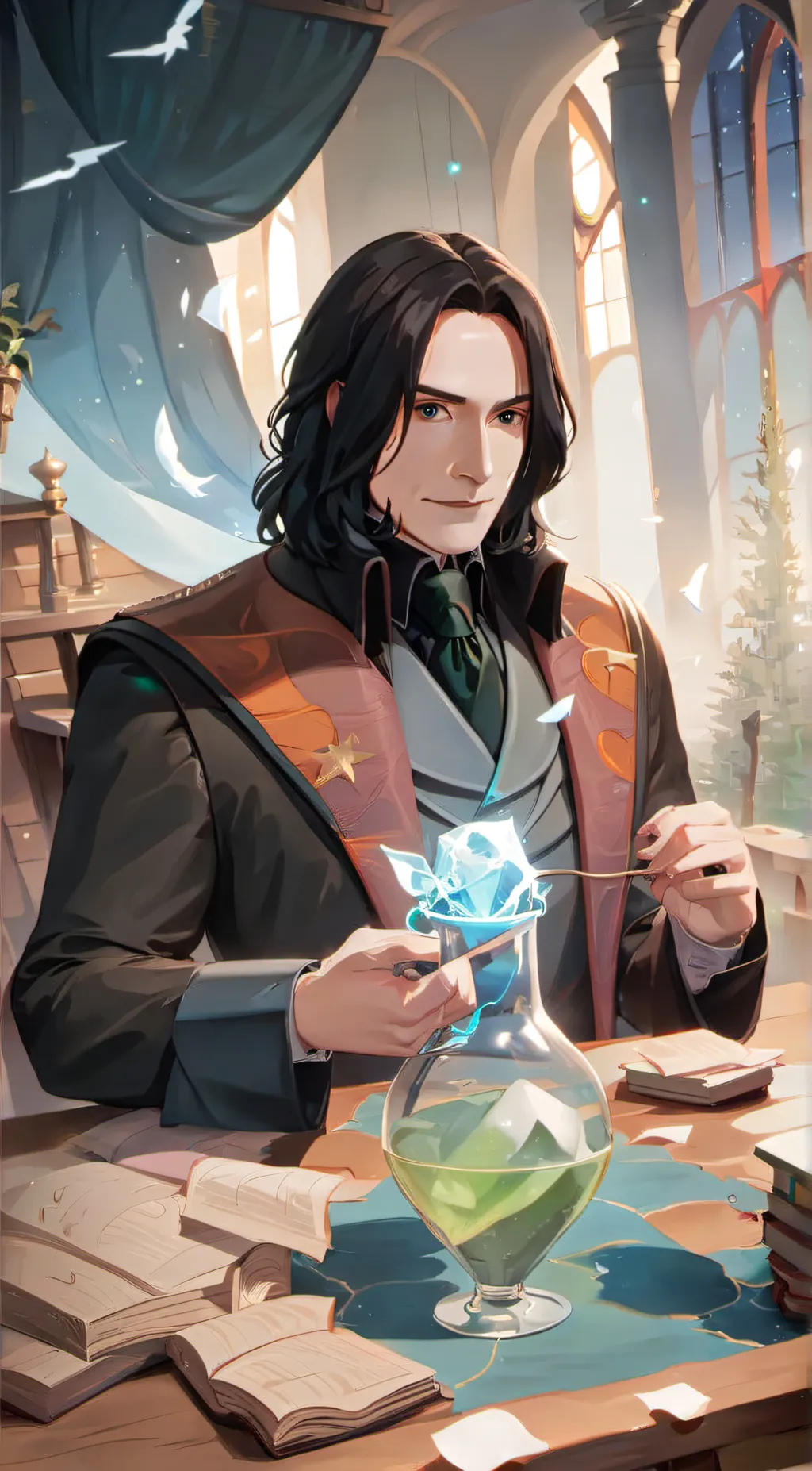 ai character: Severus snape background