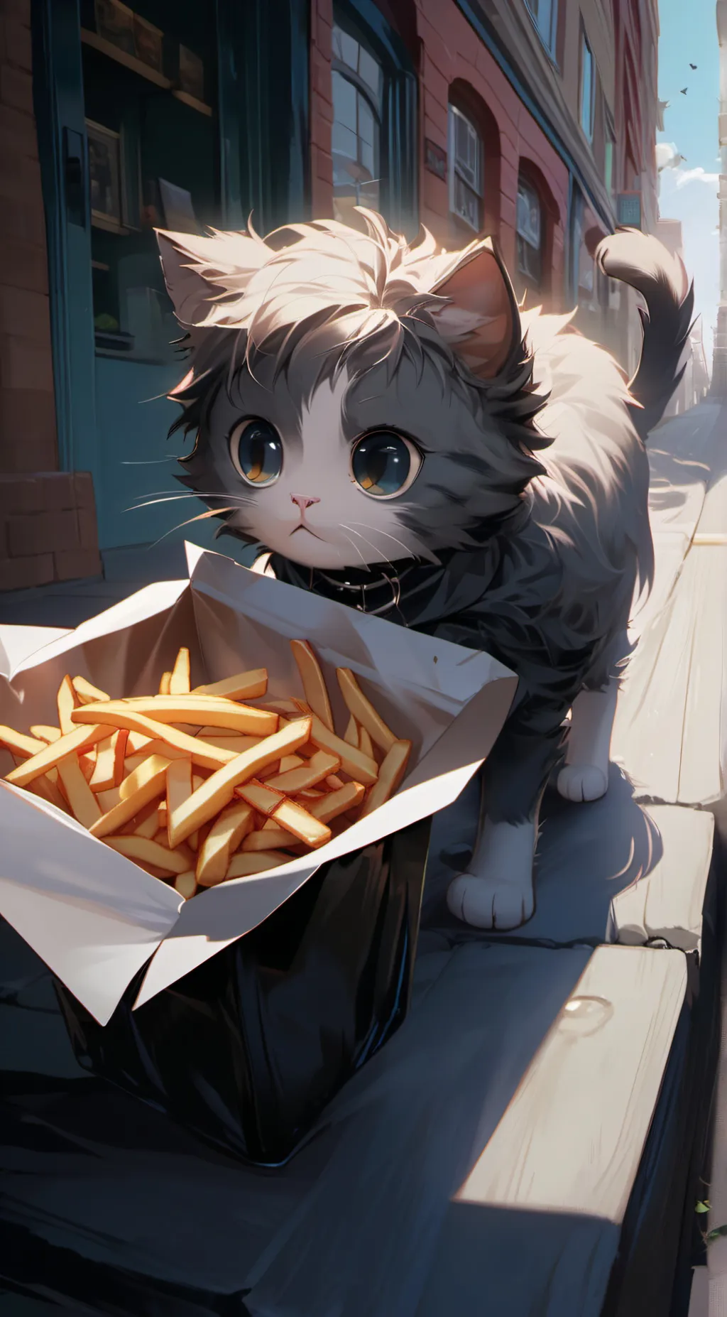 ai character: Kitty  background